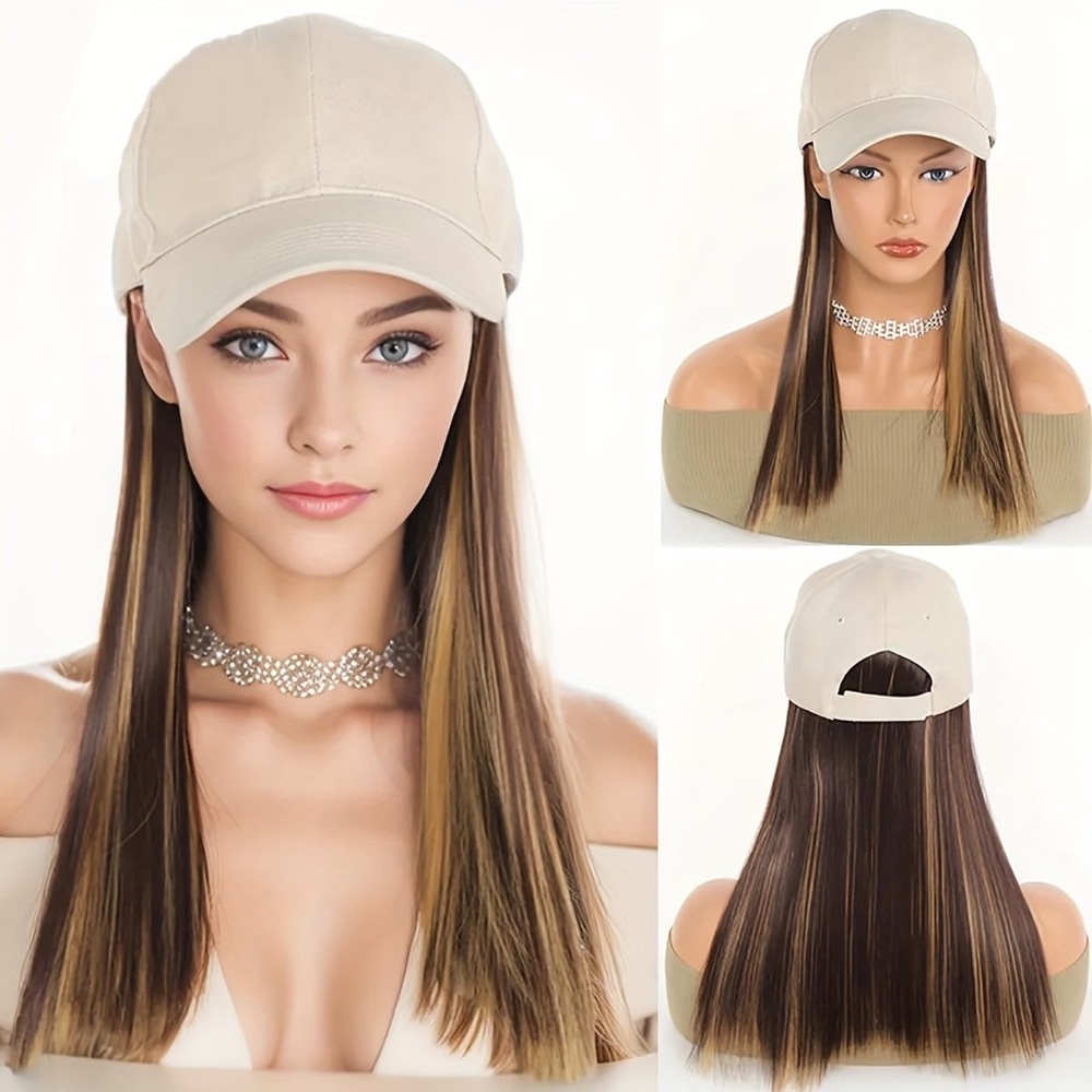 Stylish Brown and Blonde Hair Extension Cap